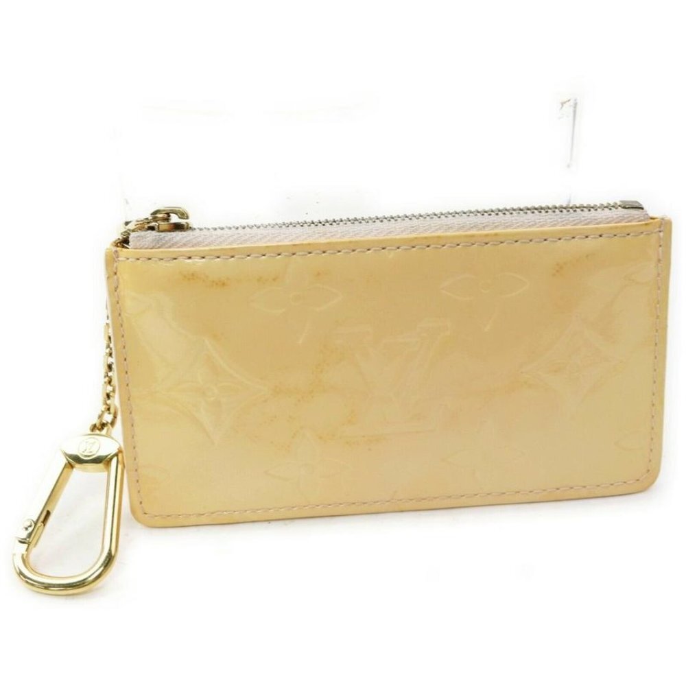 Louis Vuitton Beige Monogram Vernis Pochette Cles